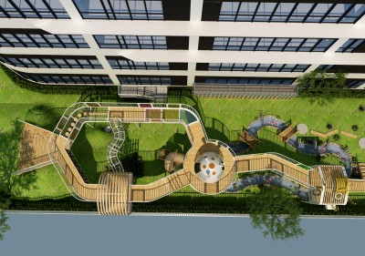 深圳市龍崗區(qū)臻城幼兒園（戶外玩具效果圖）