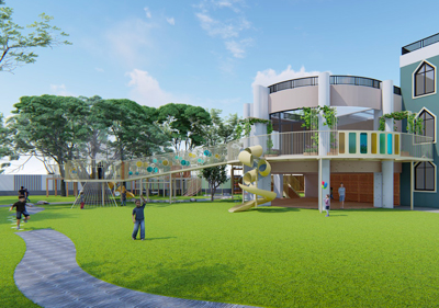 深圳市石巖街道中心幼兒園（戶外大型玩具）