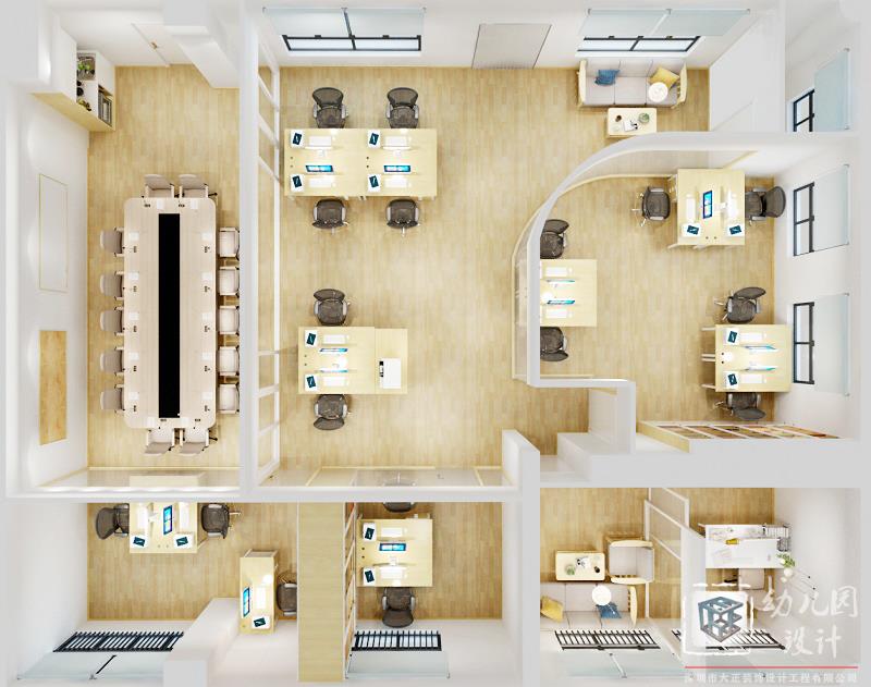 深圳市龍崗區(qū)巒山谷幼兒園（室內、辦公室設計）