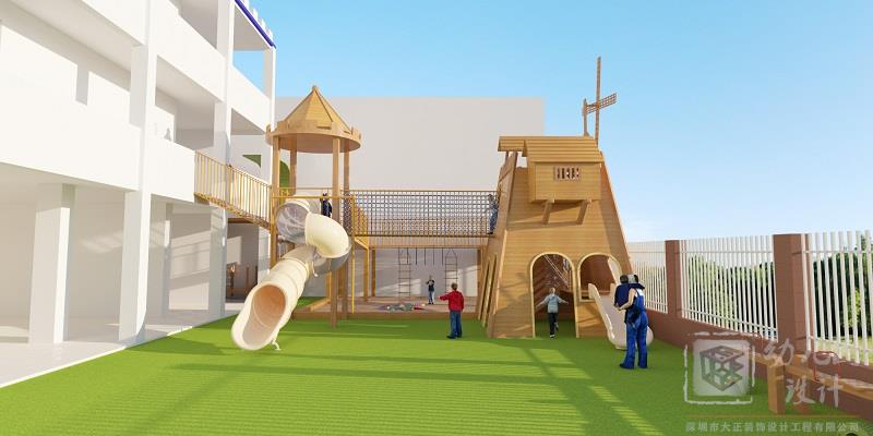 深圳市坪山區(qū)中興幼兒園_戶外大型玩具安裝