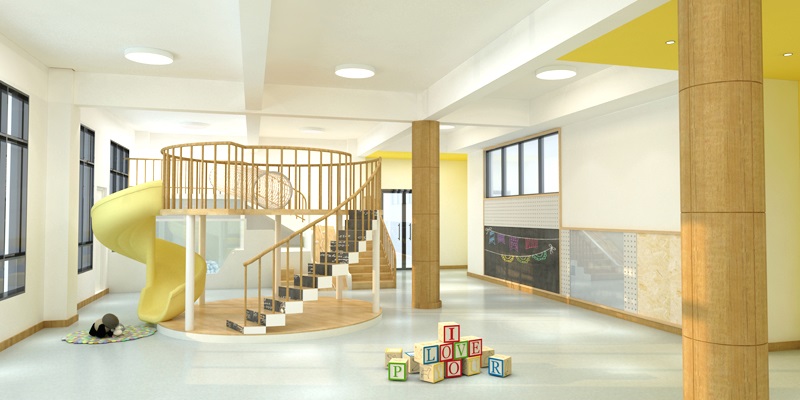 幼兒園裝修設(shè)計(jì)之墻裙與課桌板凳的設(shè)計(jì)與選擇