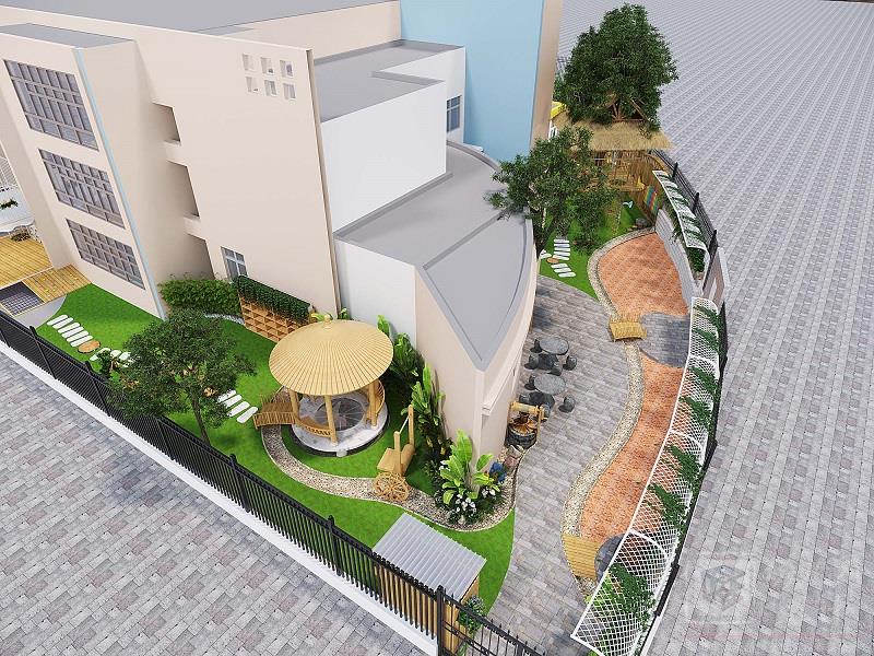 深圳市龍崗區(qū)茵悅之生幼兒園（戶外整體+大門+雨棚）