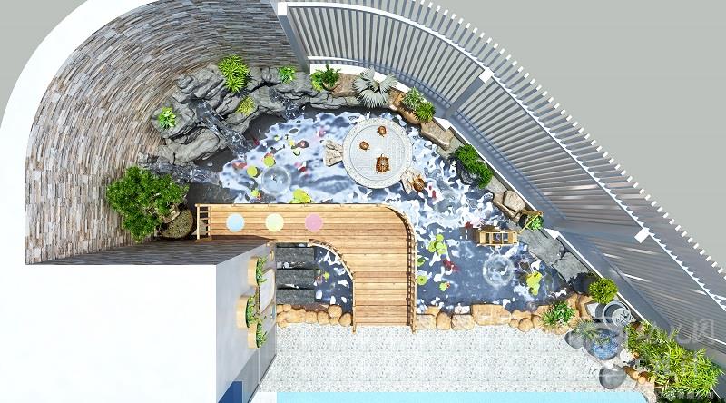 深圳市福田區(qū)機(jī)關(guān)第二幼兒園（假山水景、攀爬墻）