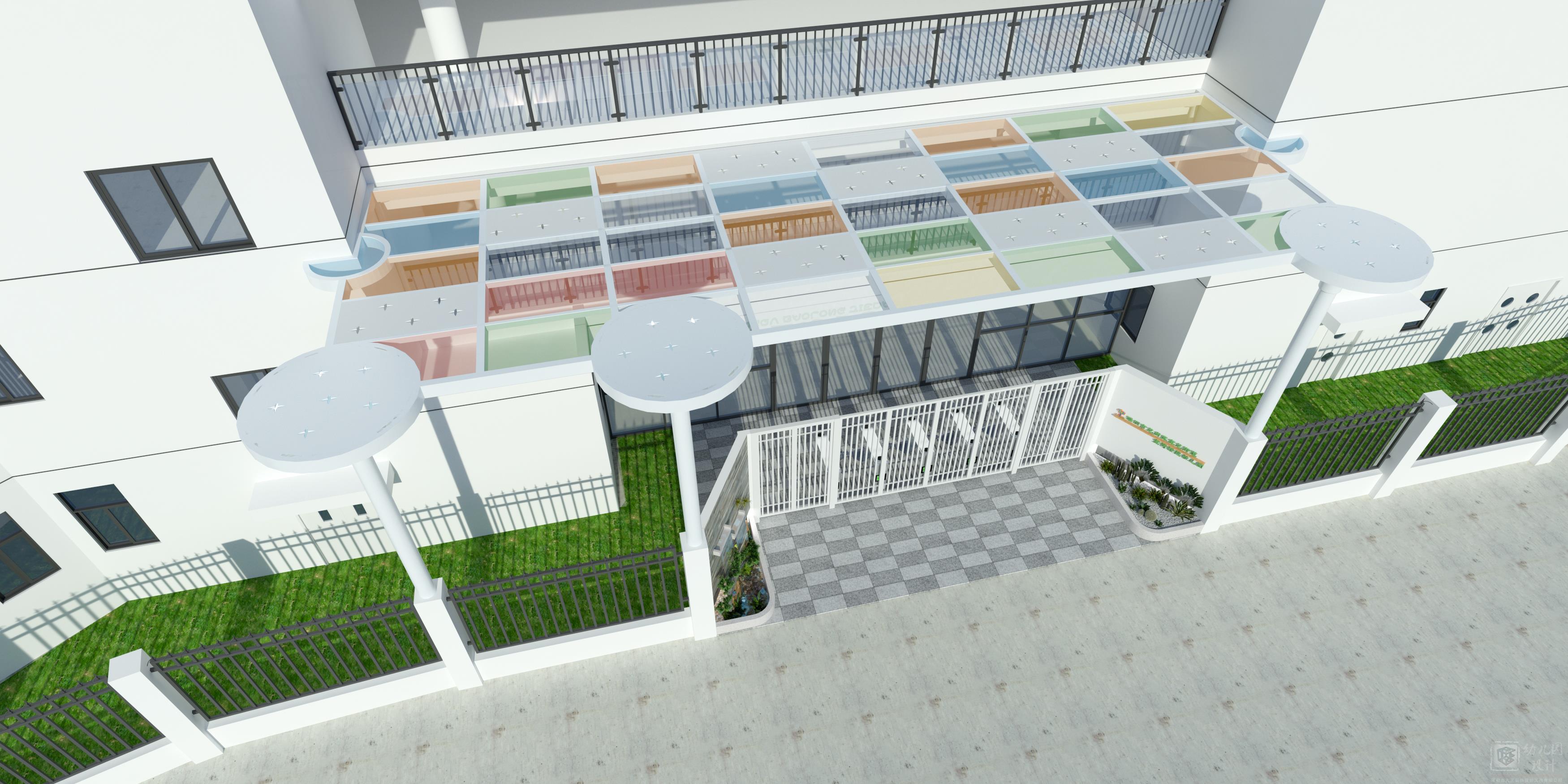 深圳市龍崗區(qū)寶荷欣苑幼兒園（戶外舞臺，大門雨棚）