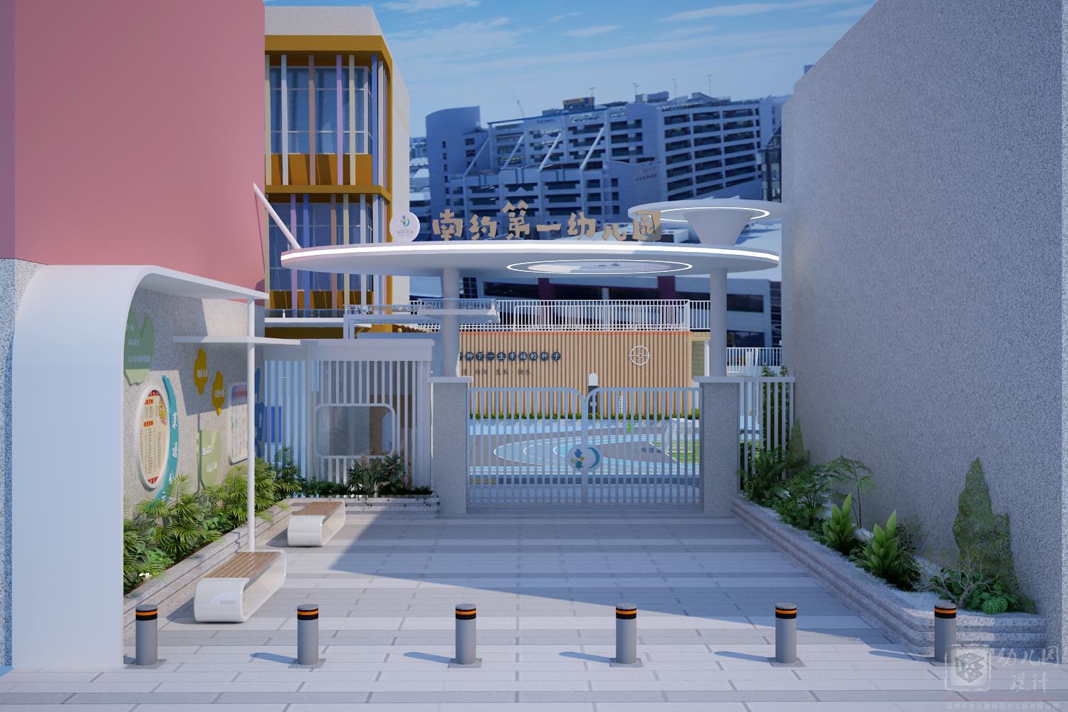 深圳市龍崗區(qū)寶龍街道南約第一幼兒園（大門）