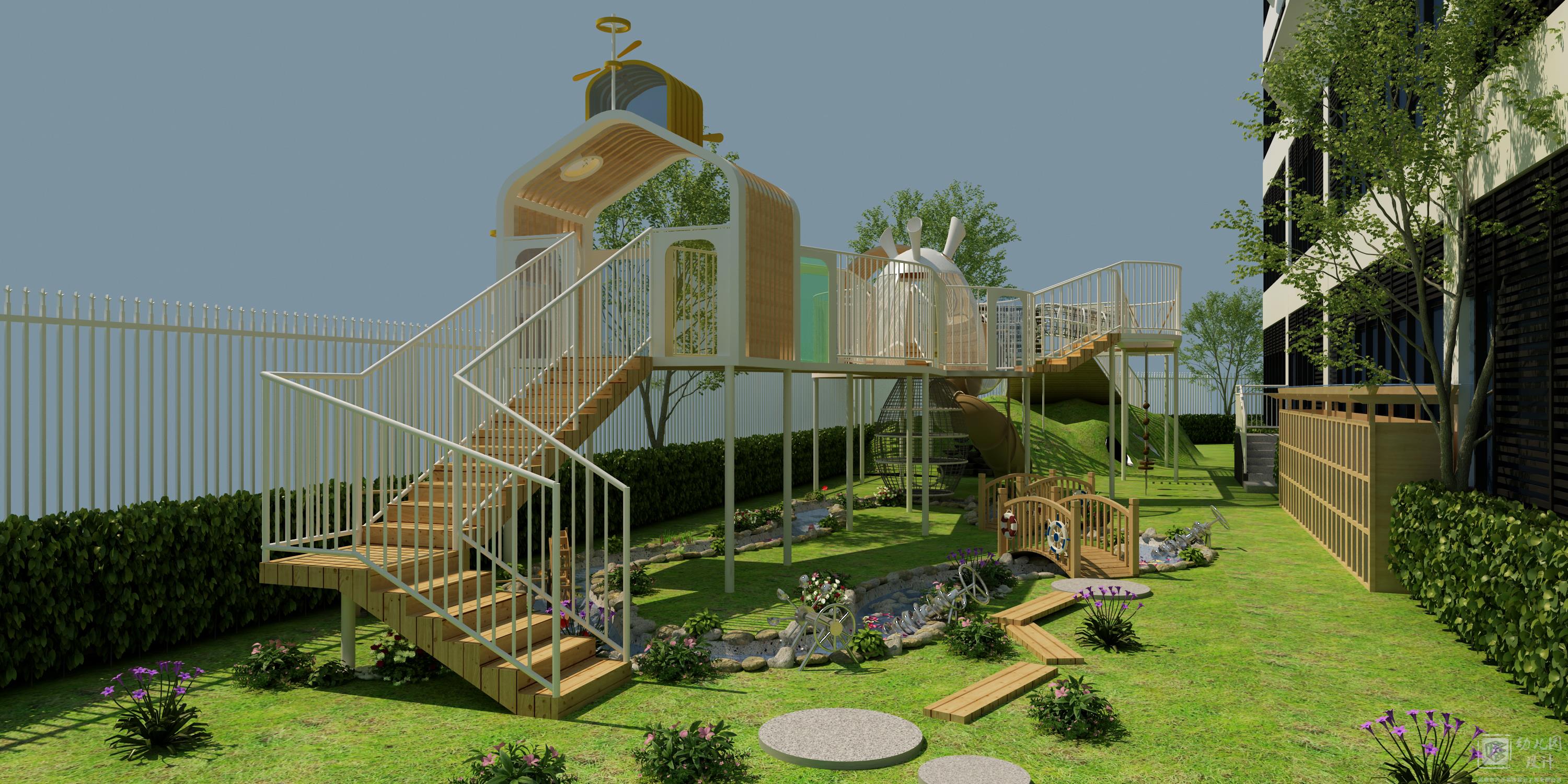 深圳市龍崗區(qū)臻城幼兒園（戶外玩具效果圖）