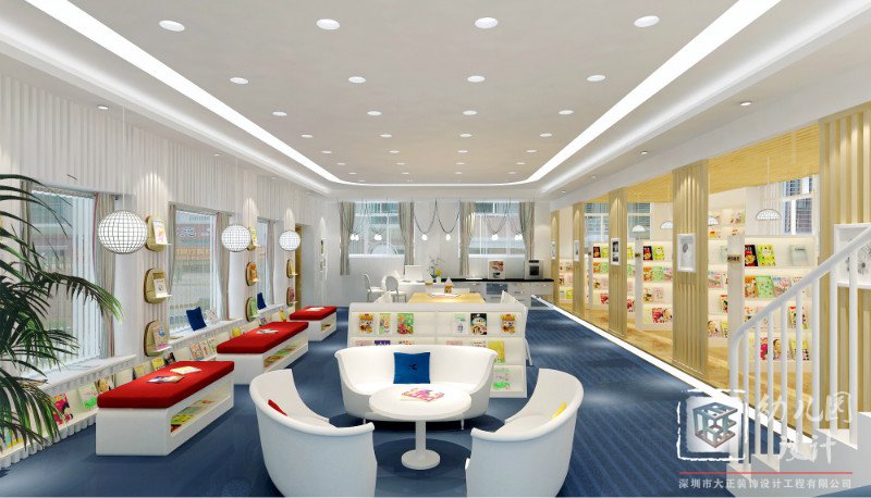 幼兒園閱讀室設(shè)計效果圖