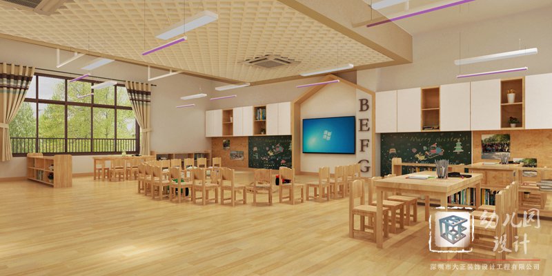 高端幼兒園設(shè)計中玻璃幕墻和涂鴉墻的作用？