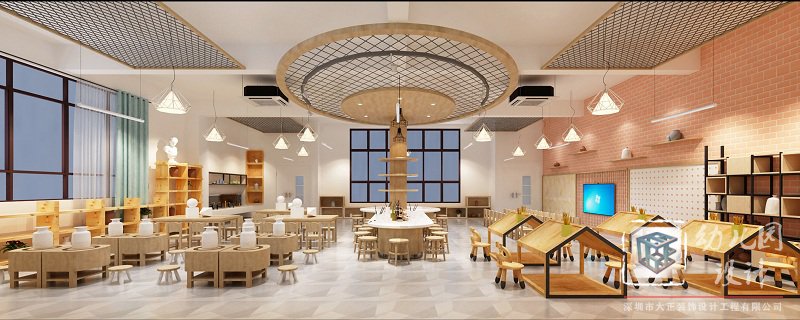 幼兒園美術(shù)室設(shè)計效果圖