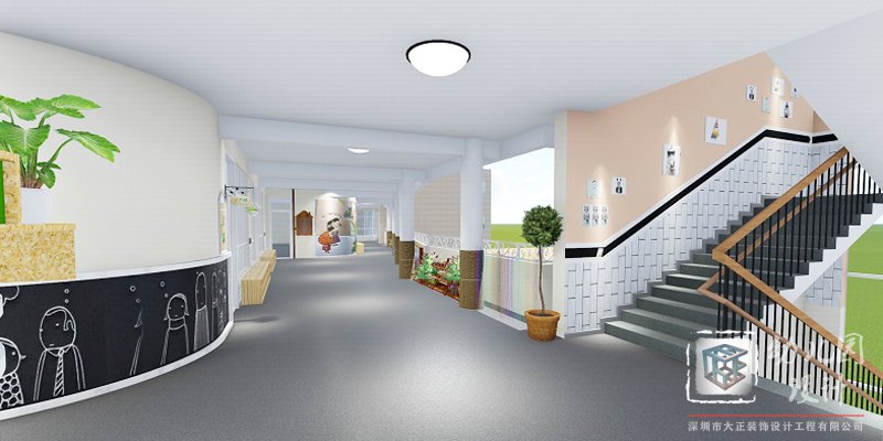 幼兒園設(shè)計(jì)走廊