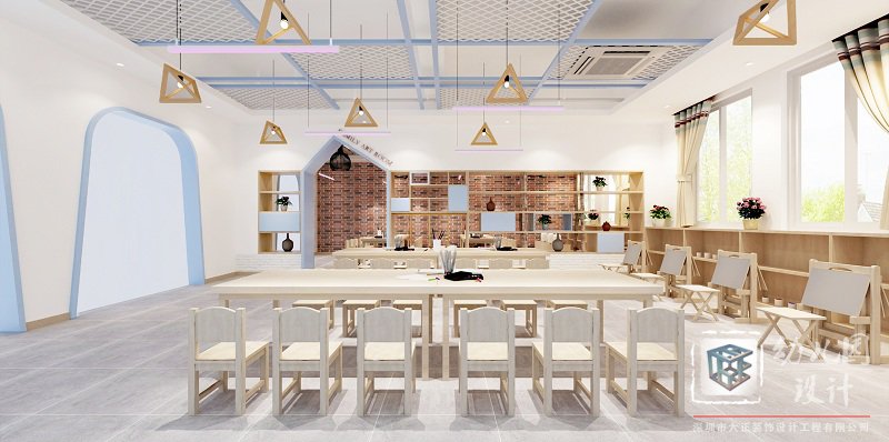 幼兒園美術(shù)室設(shè)計效果圖