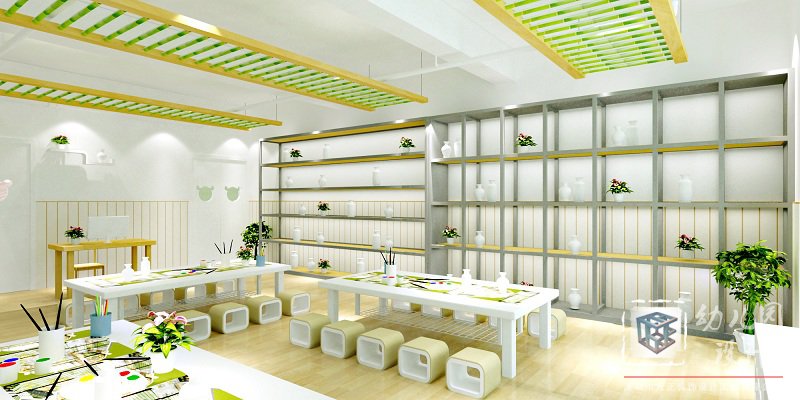 幼兒園美術(shù)室設(shè)計效果圖