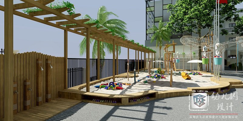 沙池、水池 幼兒園戶外效果圖