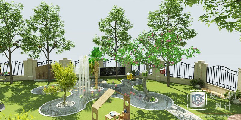 沙池、水池 幼兒園戶外效果圖