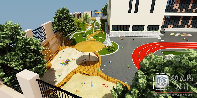 沙池、水池 幼兒園戶外效果圖