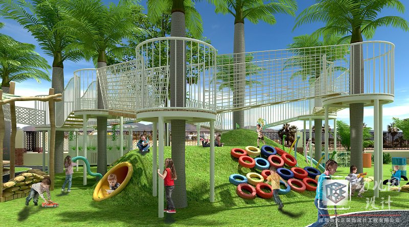 深圳市龍崗區(qū)怡美山莊幼兒園設(shè)計(jì)施工 2021（戶(hù)外操場(chǎng)、大型玩具）